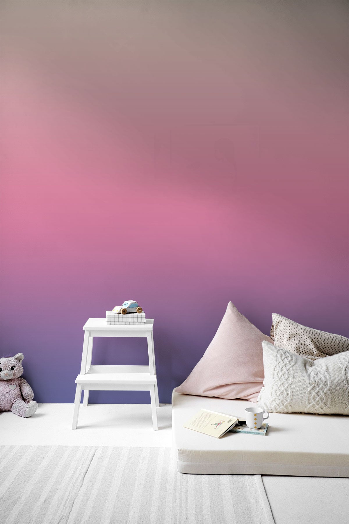 Blueberry Lemonade Wallpaper showcased in a kids room