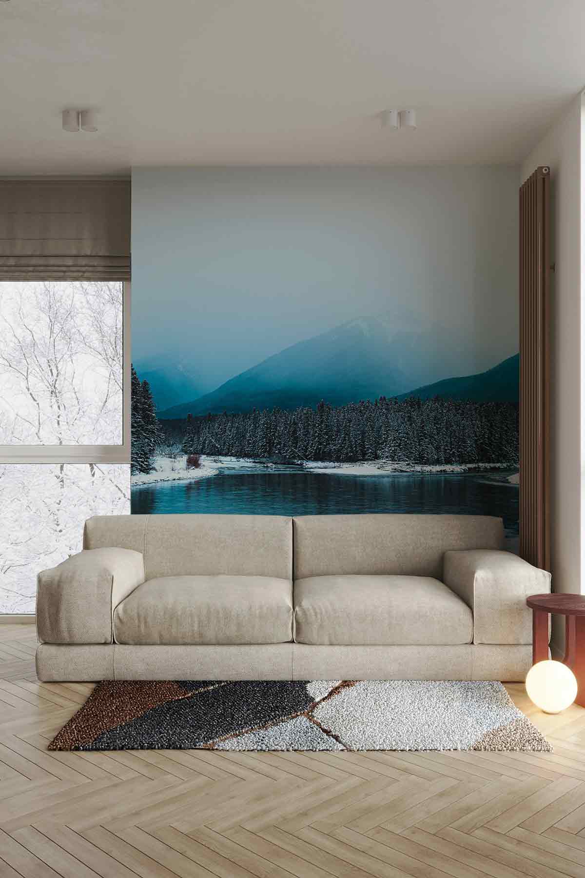 Serene Winter in Canmore Alberta