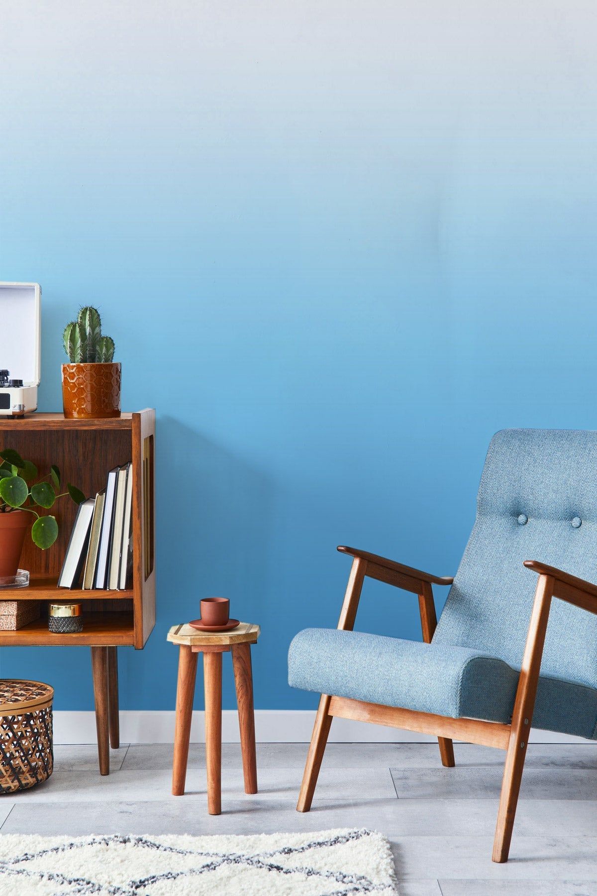 Cool Sky Wallpaper showcased in a room