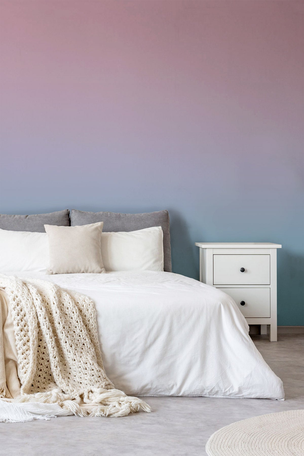 Cotton Candy Wallpaper in a bedroom