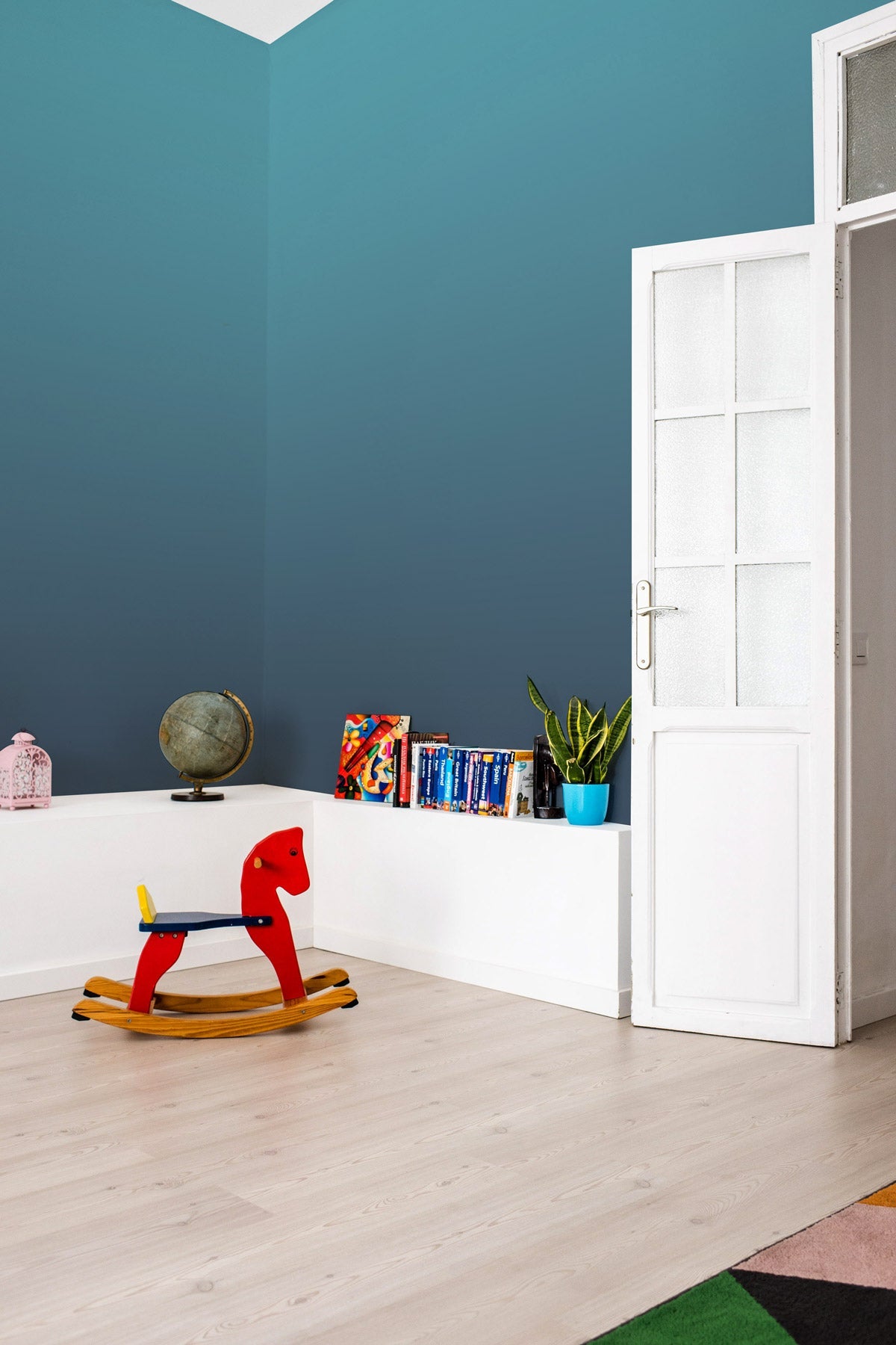 Deep Sea Space Wallpaper in a room