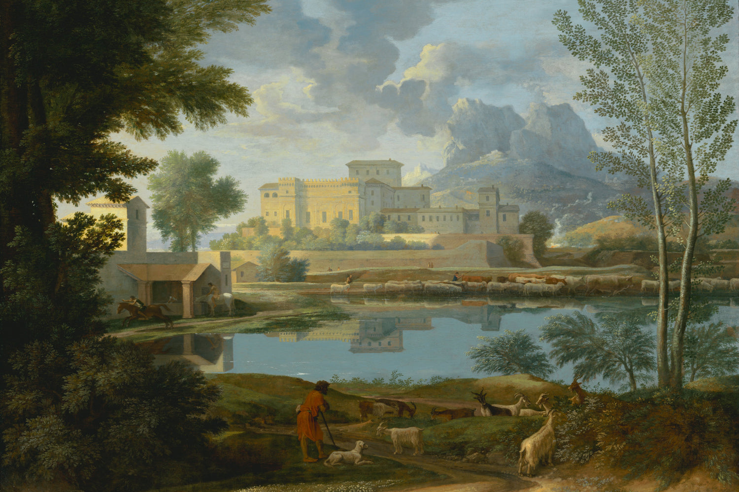 Landscape with a Calm Wall Mural | Timeless Elegance for Your Walls