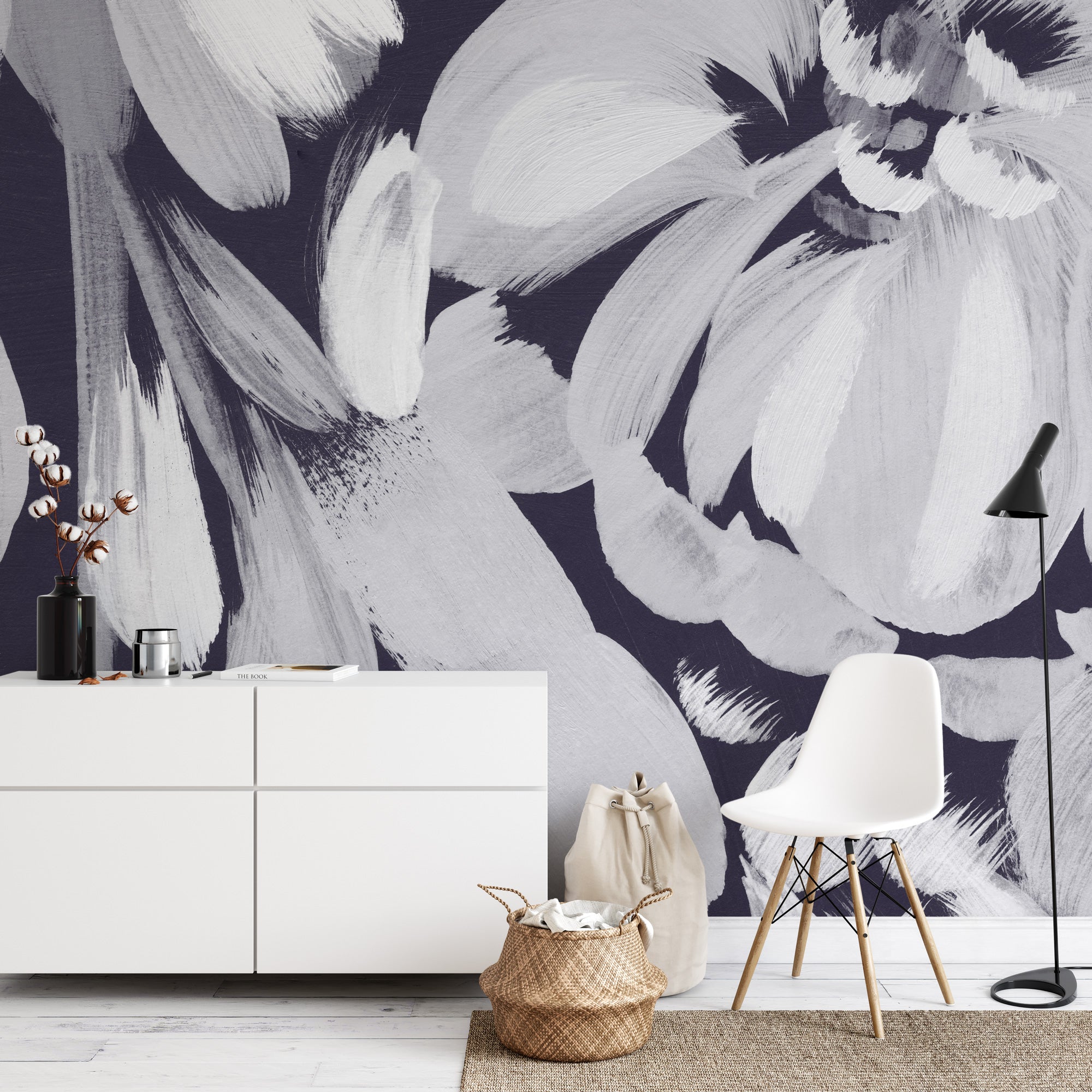 Dark Bloom Serenity Wall Mural