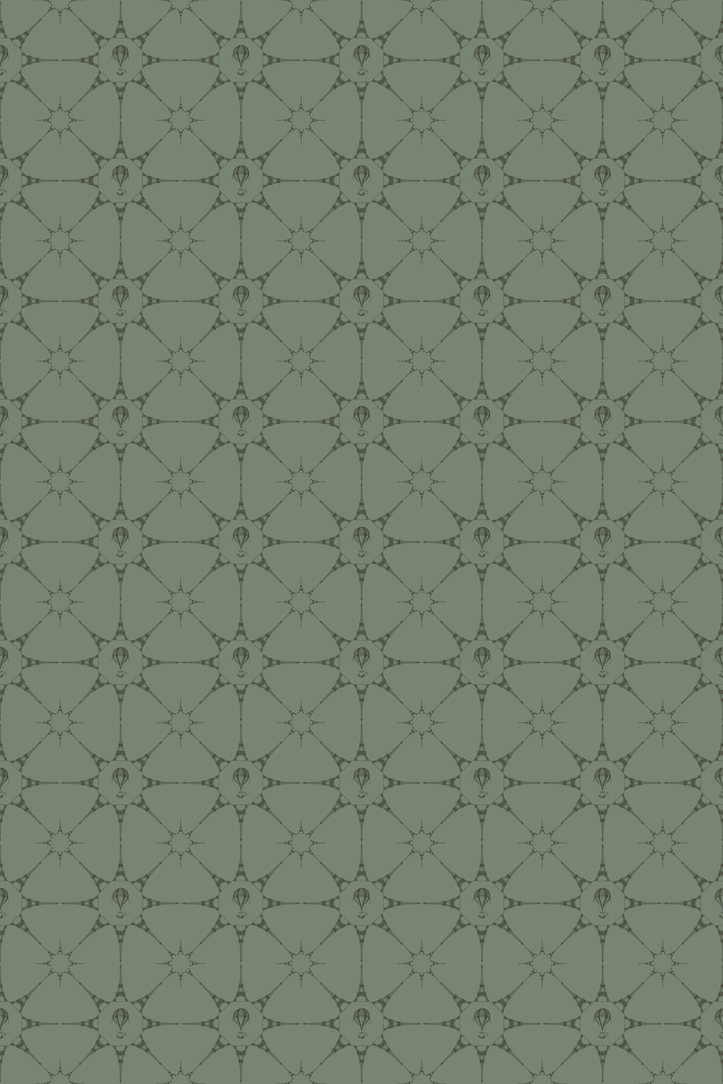 Eiffel Tower Stars / Sage