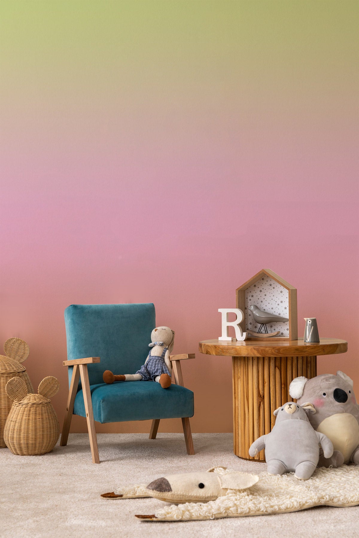 Enchanted Forest Wallpaper in a nursery