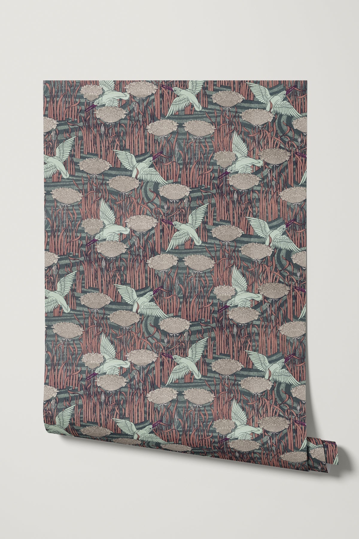 Kingfisher Above Water / Teal