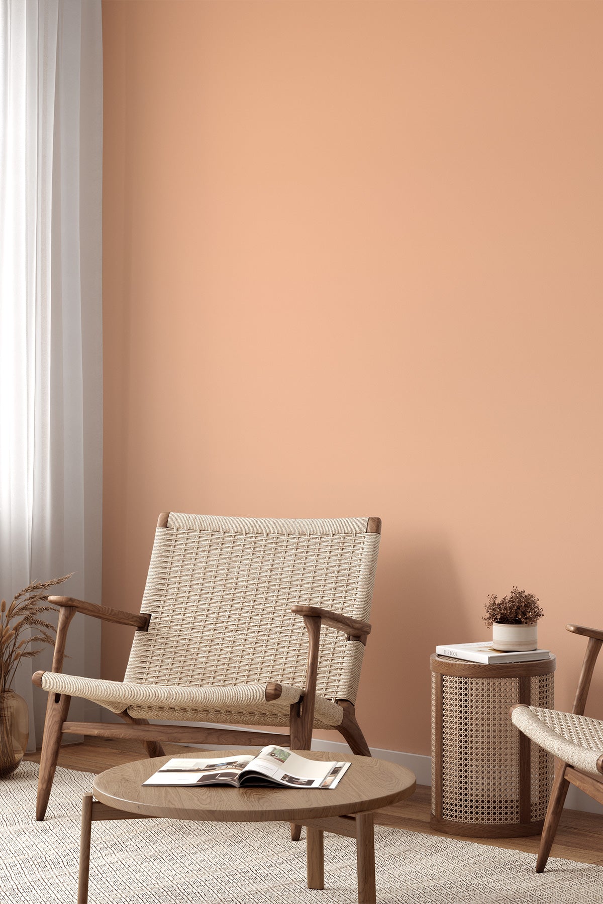 Peach Fuzz Ombre Wall Mural