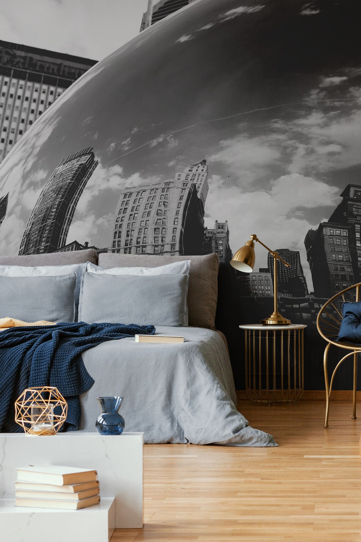 Chicago Cloud Gate Wall Mural