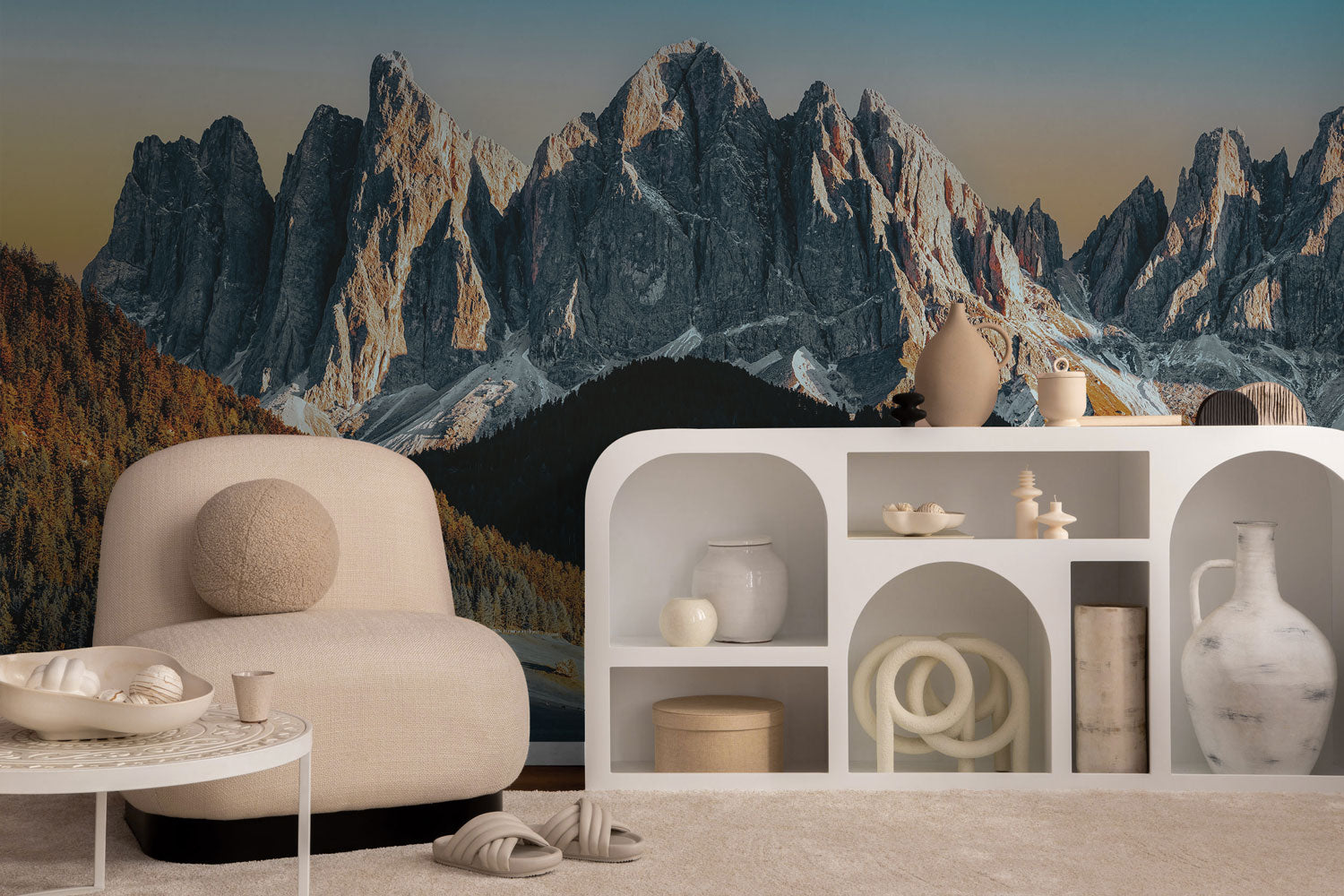 Mountain Peak Sunrise Wall Mural