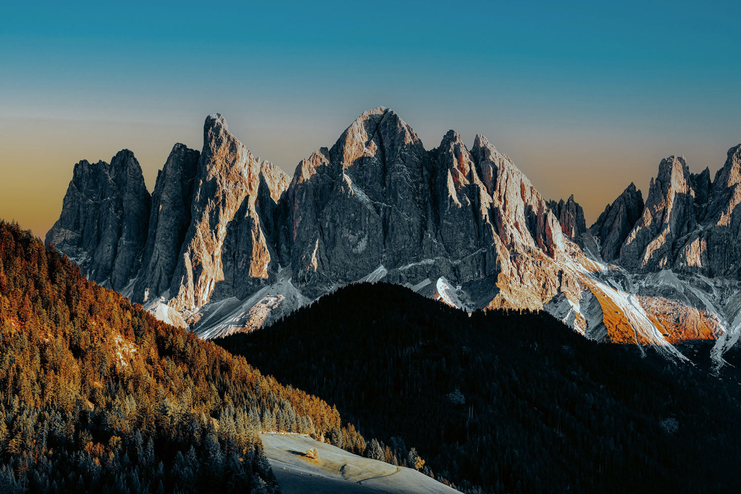 Mountain Peak Sunrise Wall Mural