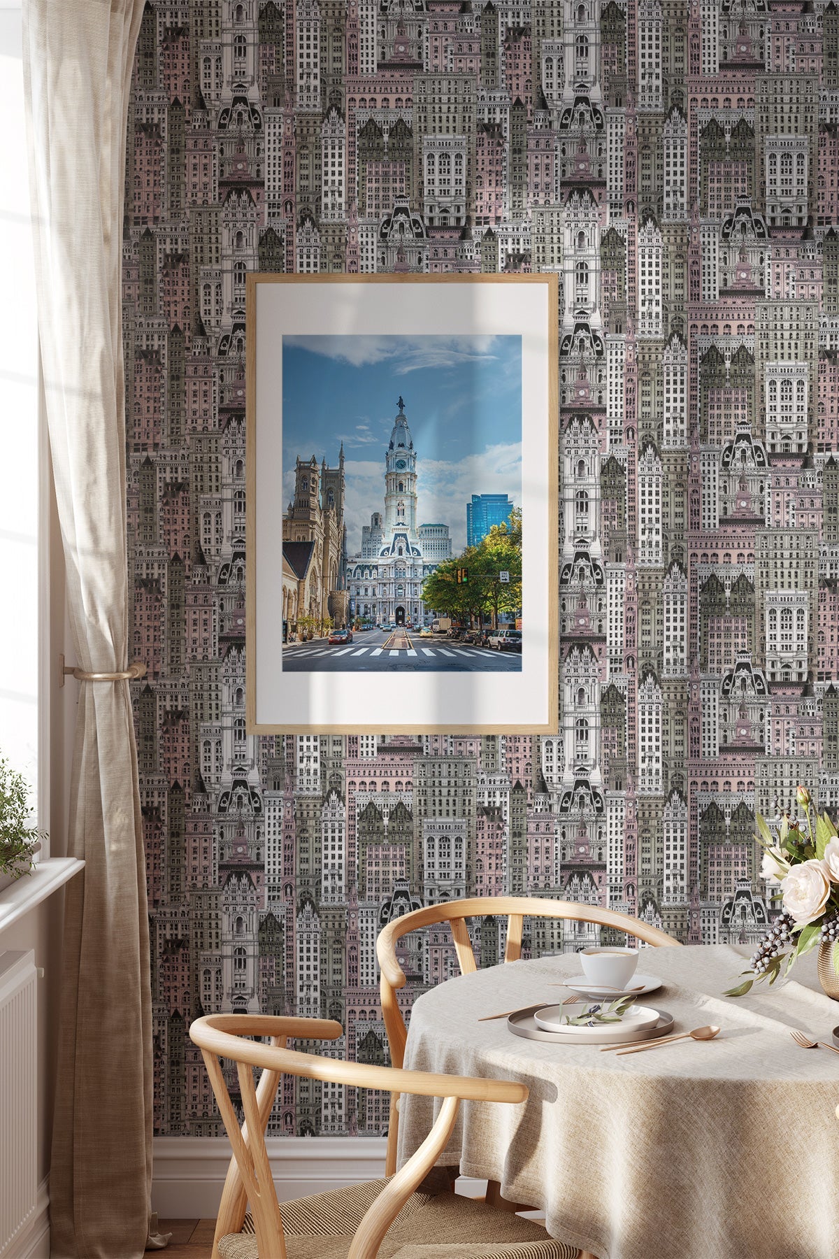 Philadelphia / Pink & Taupe