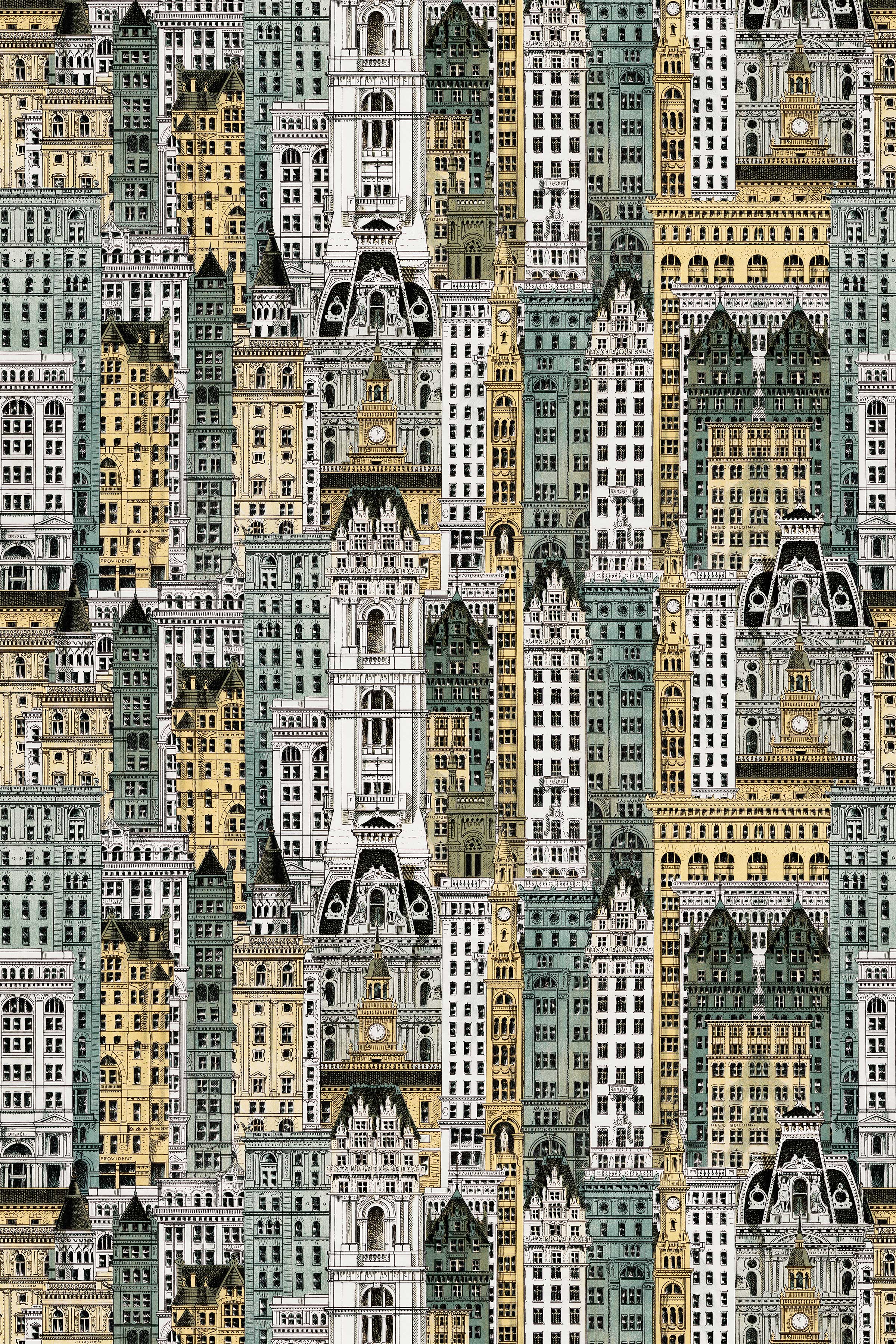 Philadelphia / Yellow & Teal