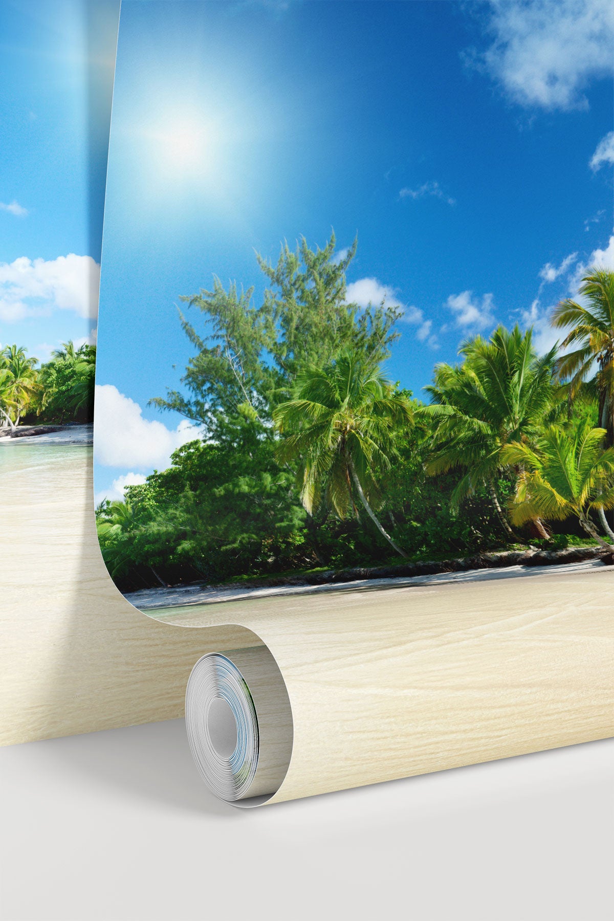 Sea and coconut palms Wall Mural