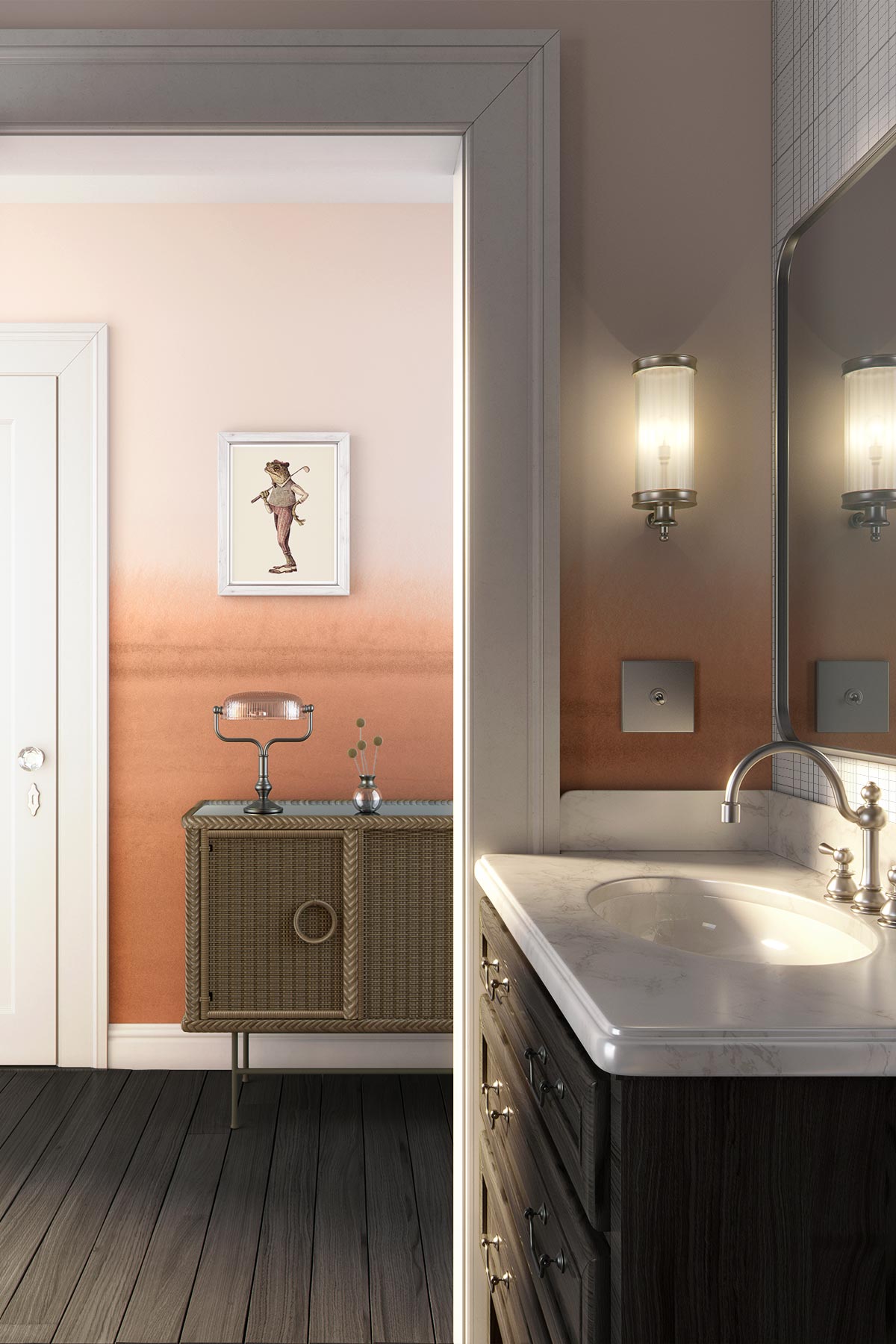 Peach Fuzz Color Block