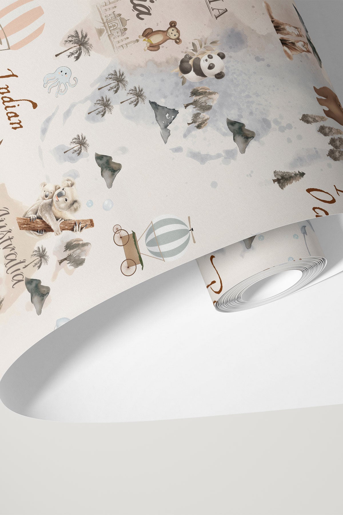 Kids World Explorer Map Wall Mural