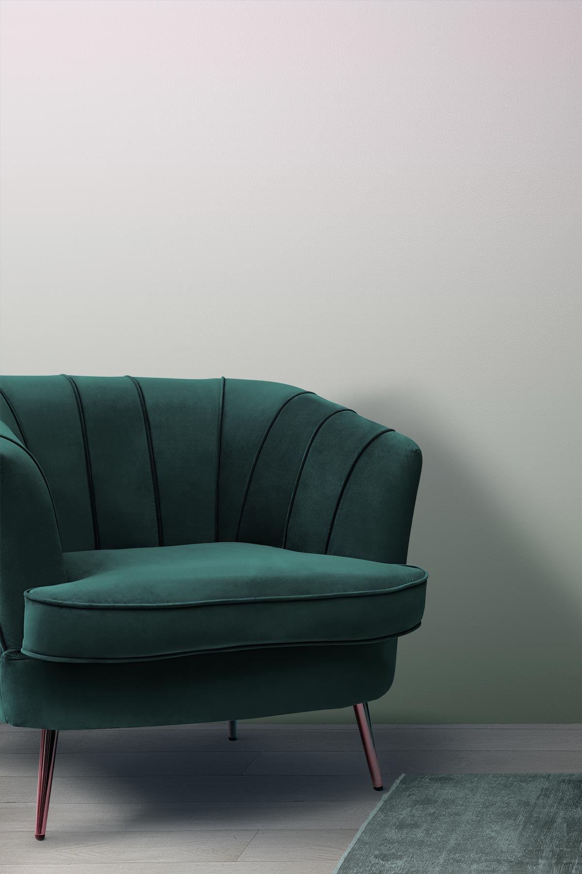 Spring Sage Wallpaper behind an armchair