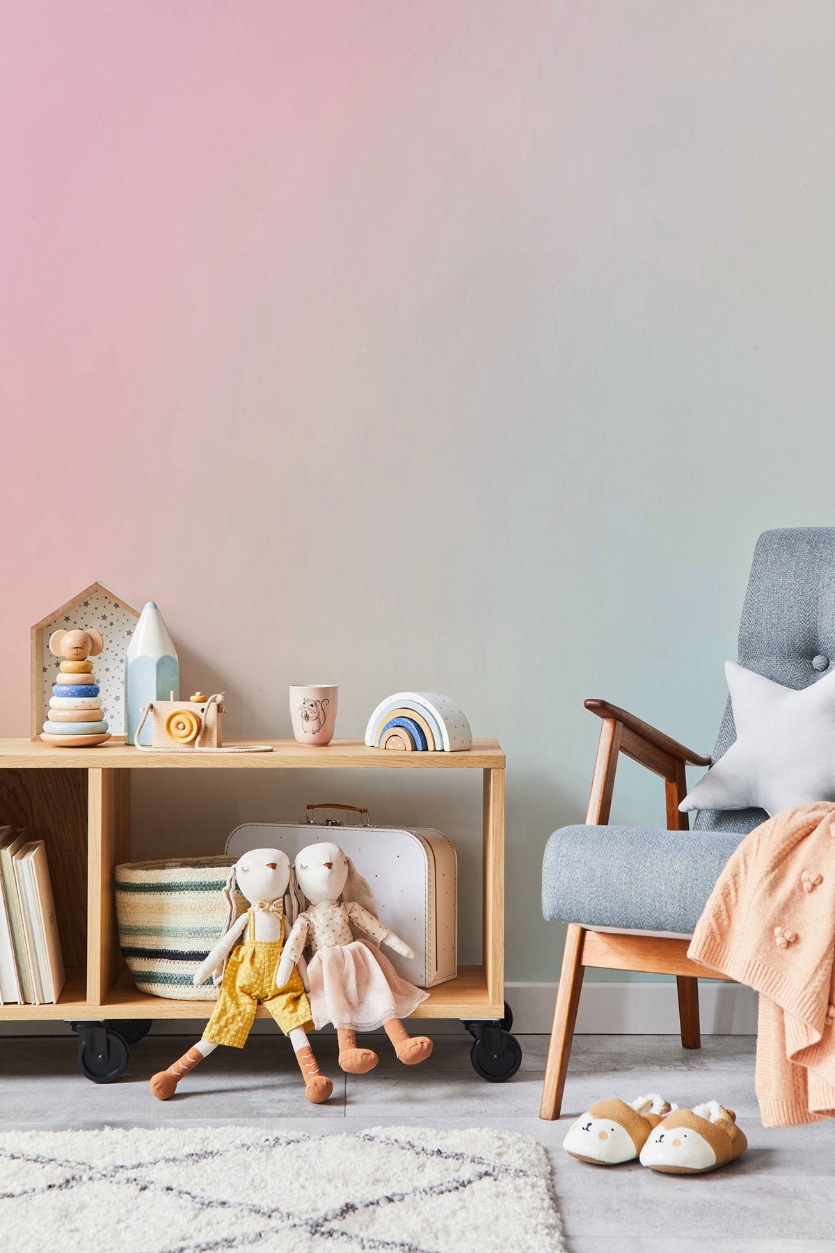 Spring Serenity Gradient Wall Mural