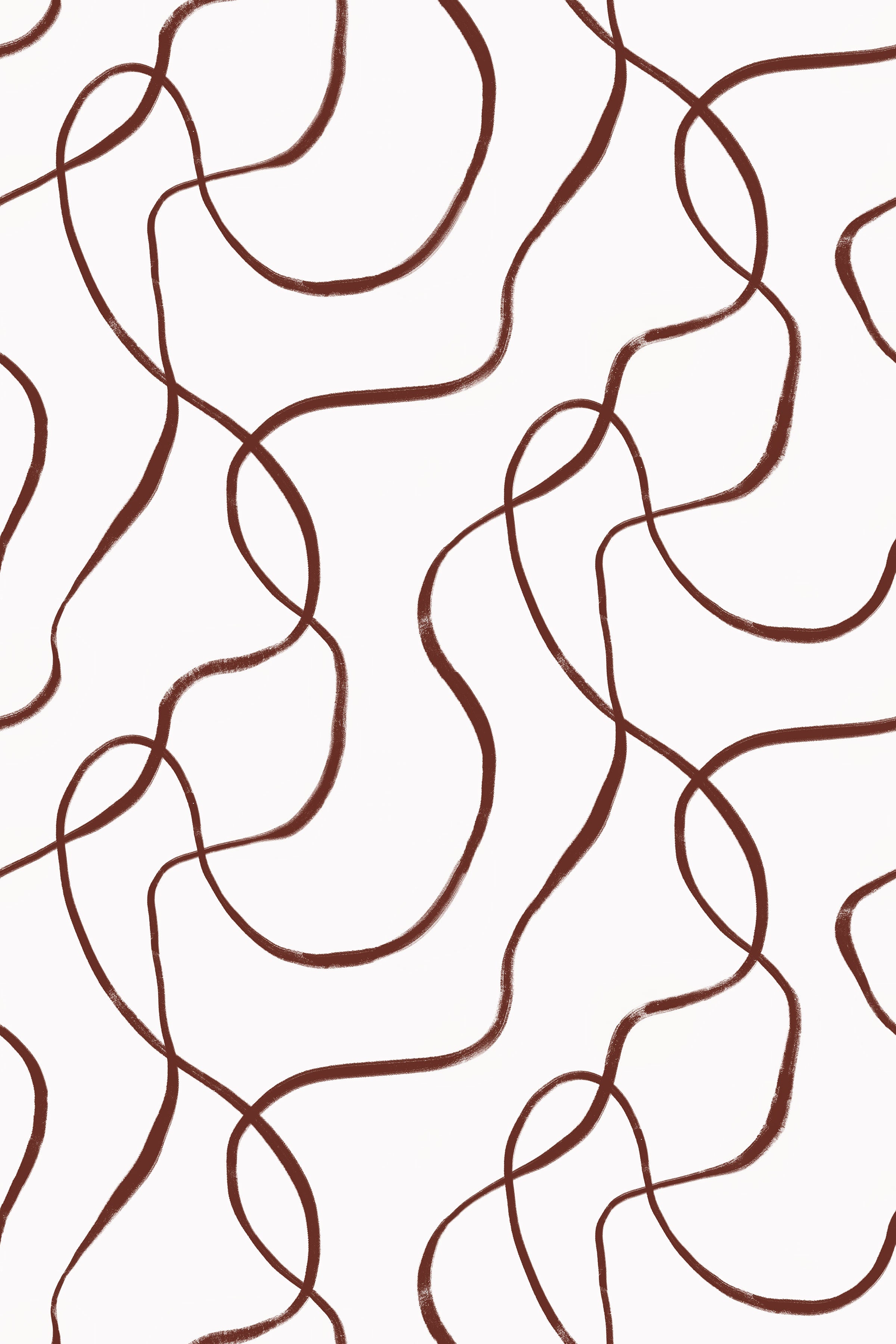 Squiggles / Burgundy