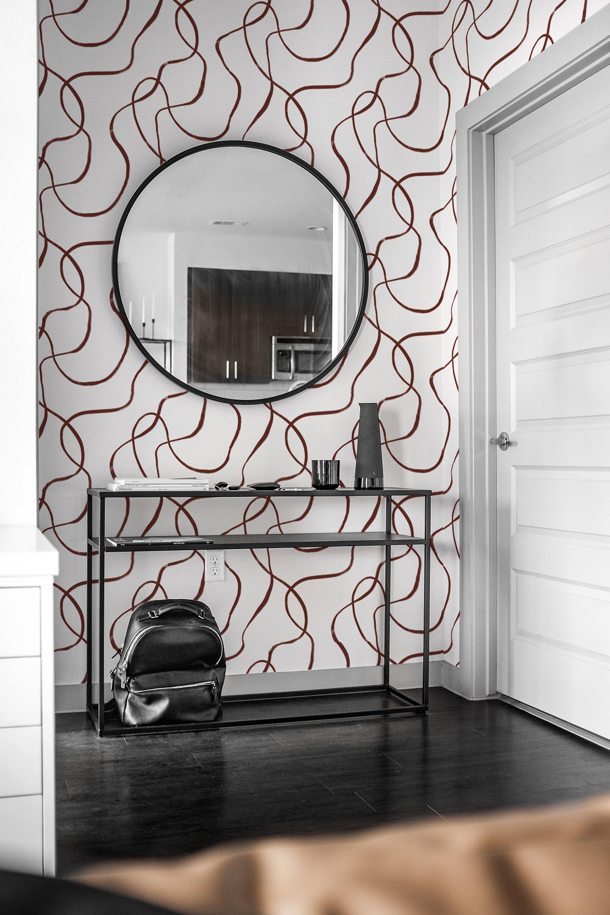 Squiggles / Burgundy