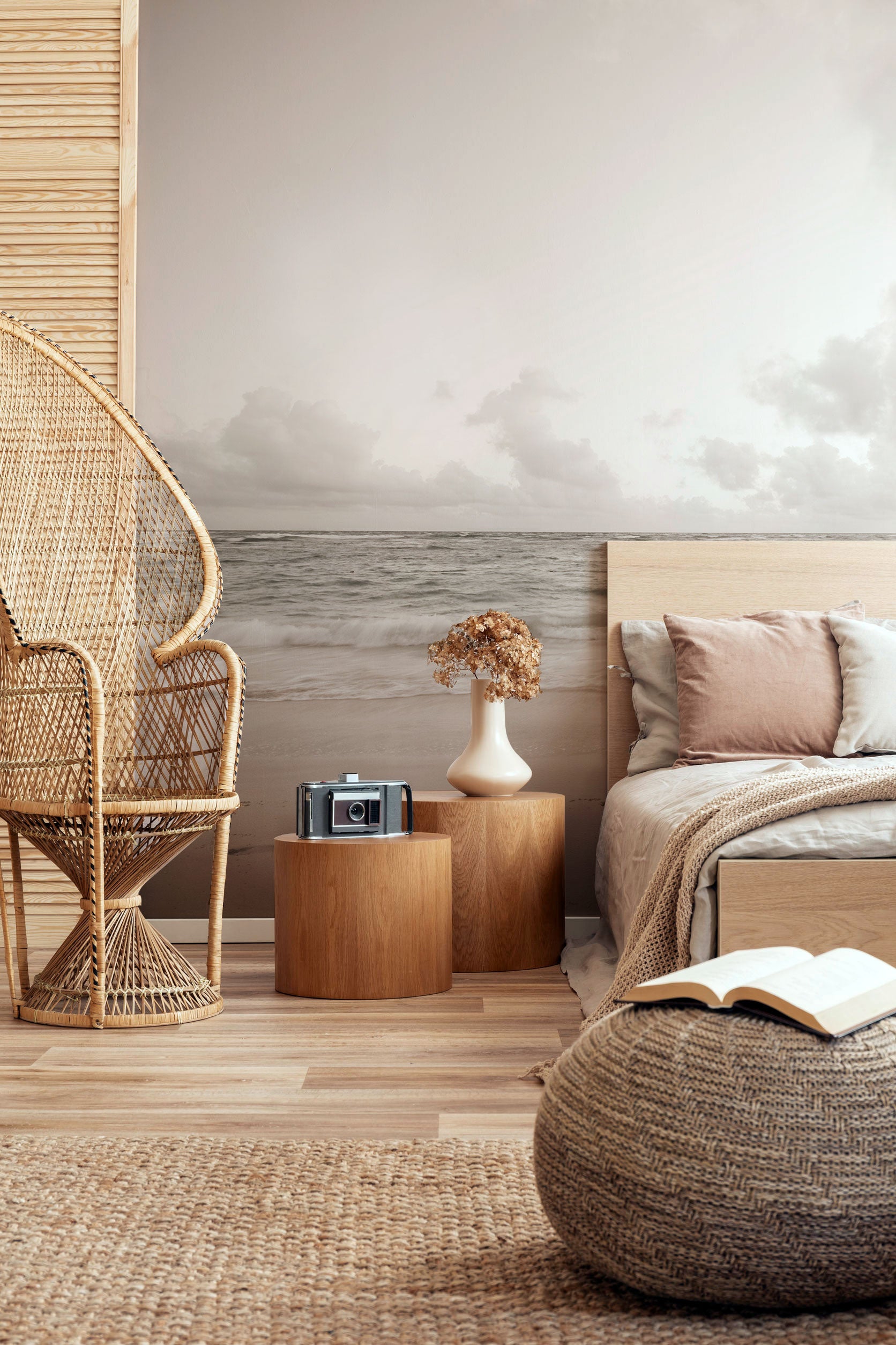 Vintage Tropical Beach Wall Mural