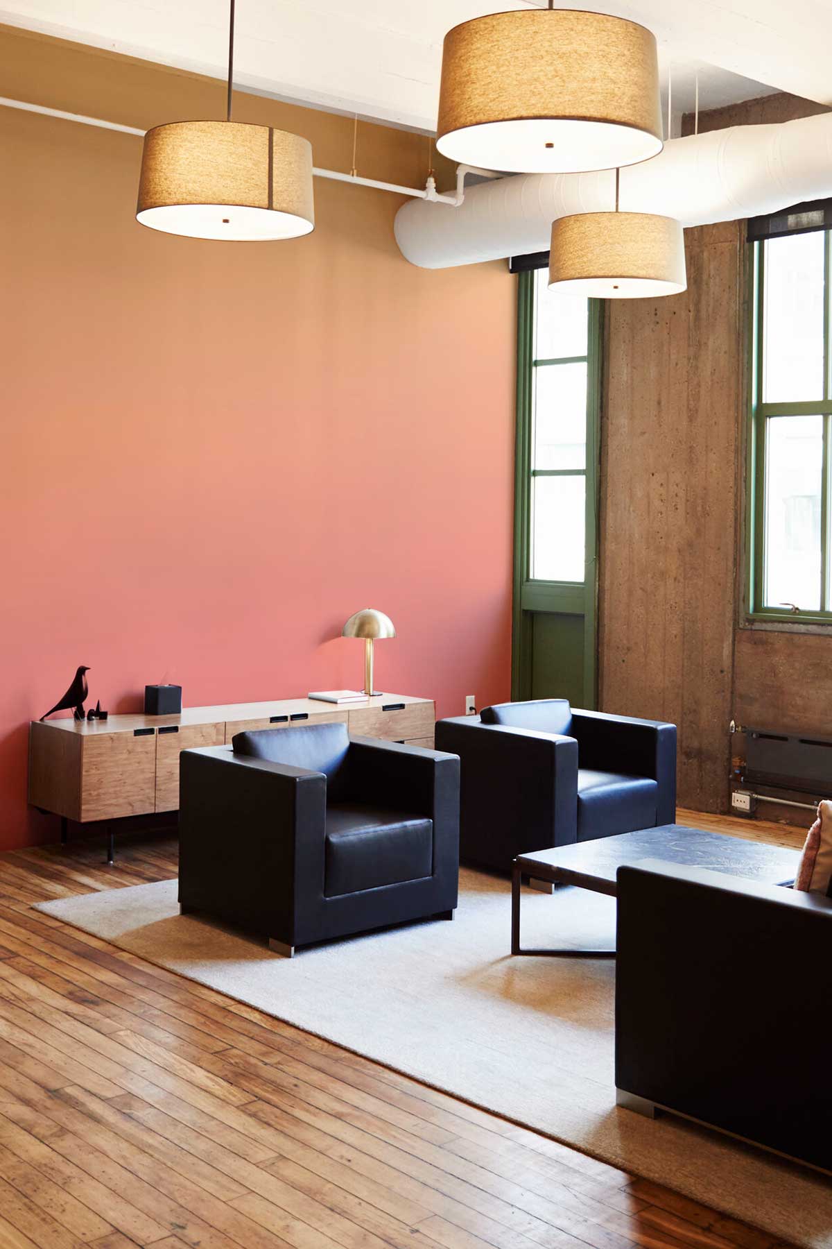 Tropical Sunset Wallpaper in an office