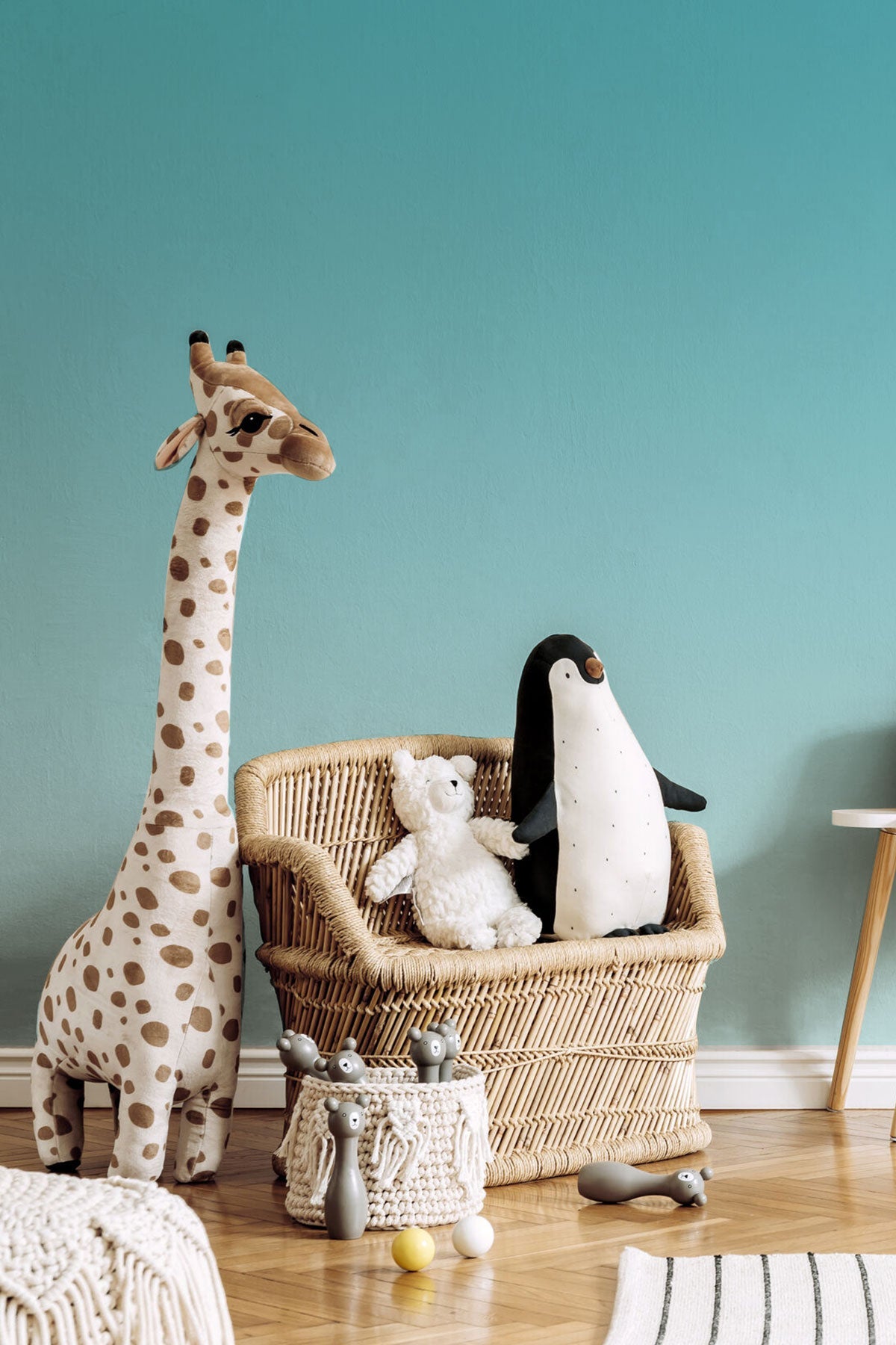 Turquoise Waters wallpaper in a nursery