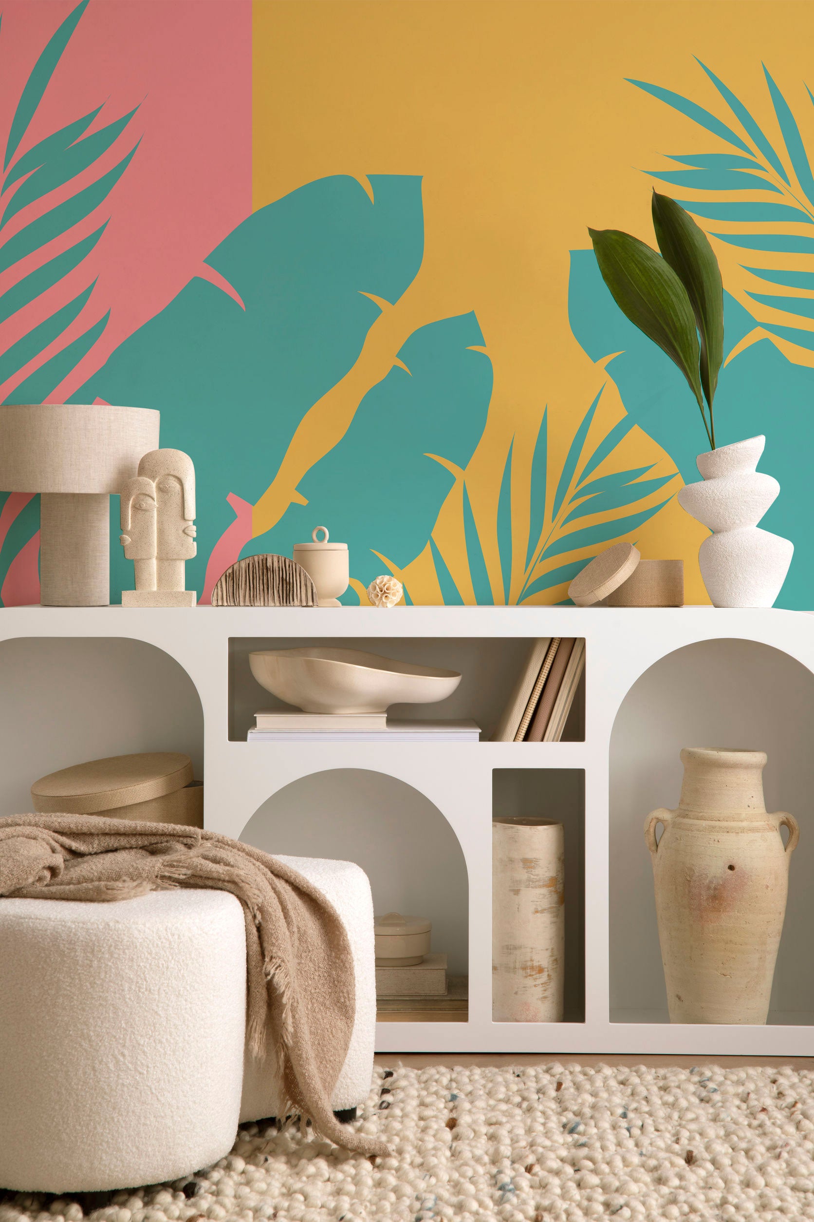 Venice Beach Palm Leaf Wall Mural