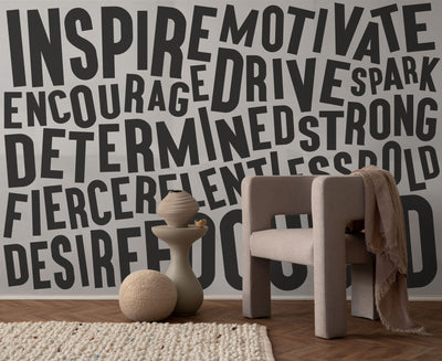 Words of Motivation Wall Mural