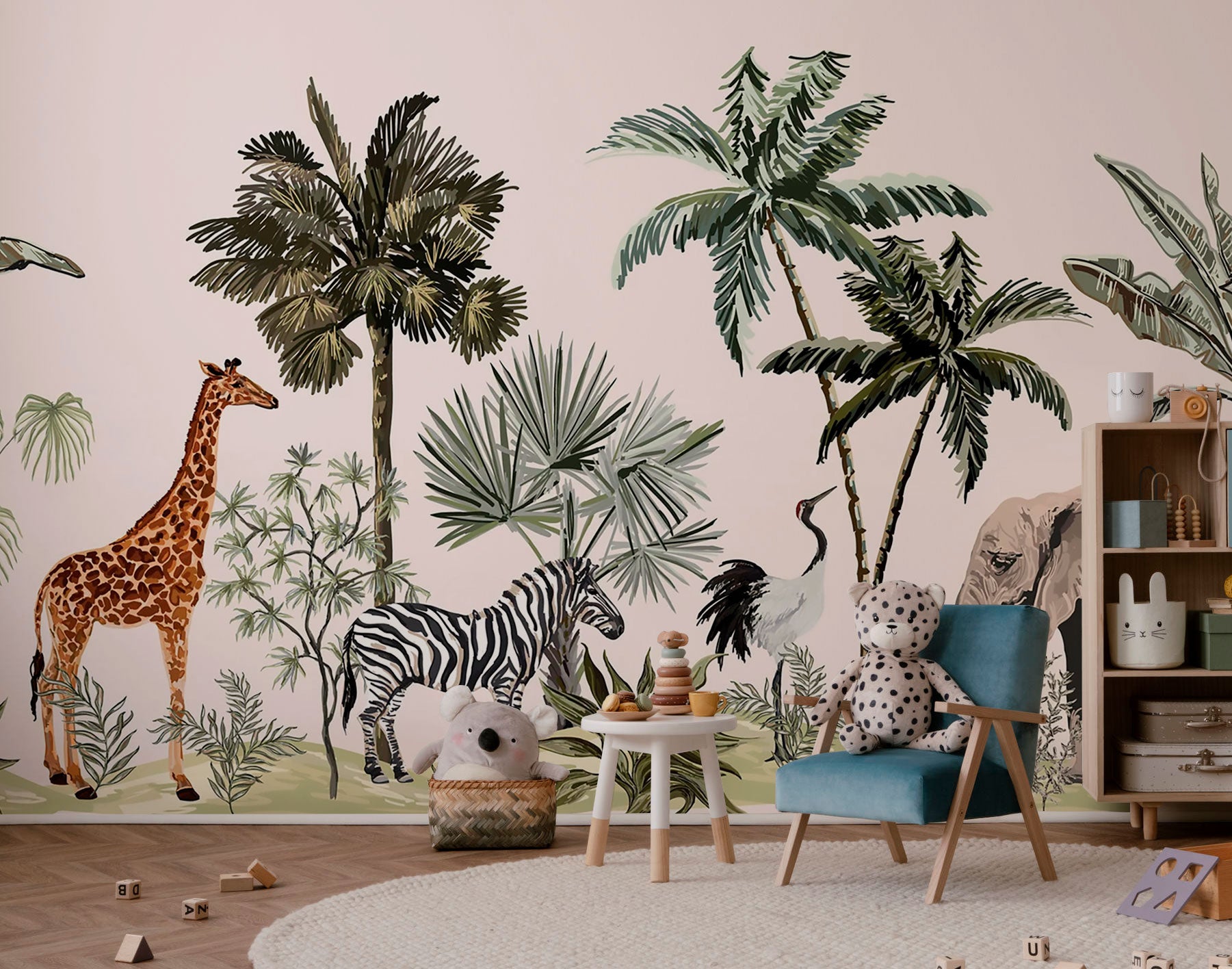 Wild Safari Wall Mural