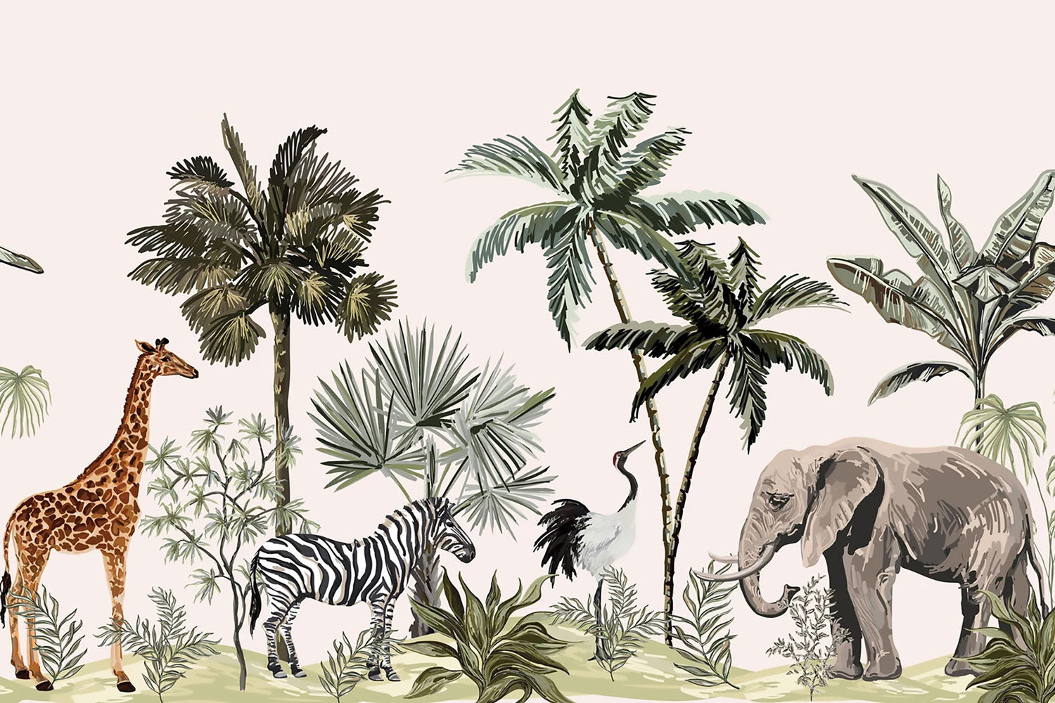 Wild Safari Wall Mural