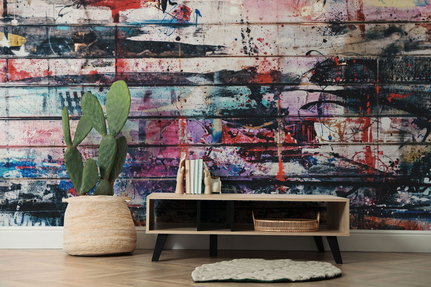 Paint Splattered Planks