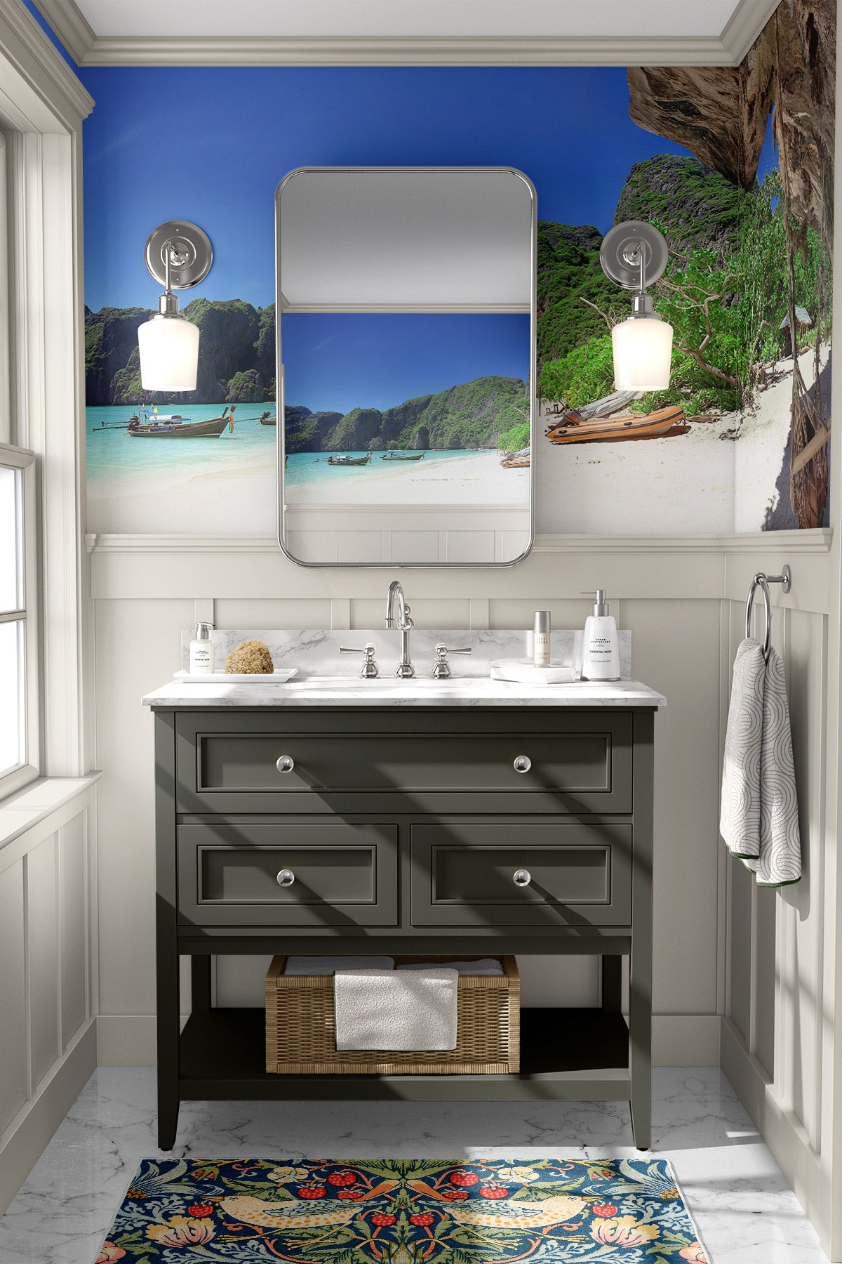 Paradise lagoon on Phi Phi Island Wall Mural