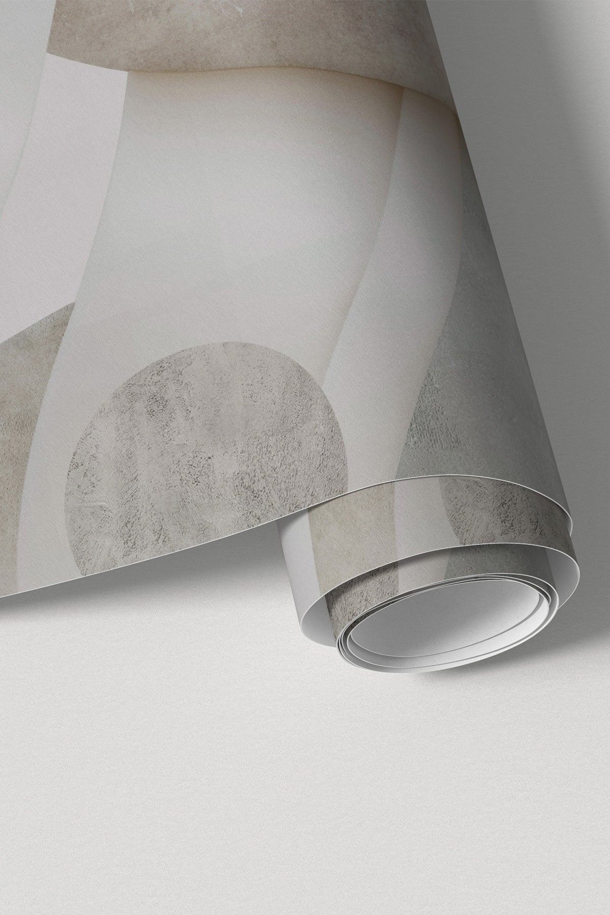 Roll of wallpaper showcasing Astra Veil / Stone wall mural.