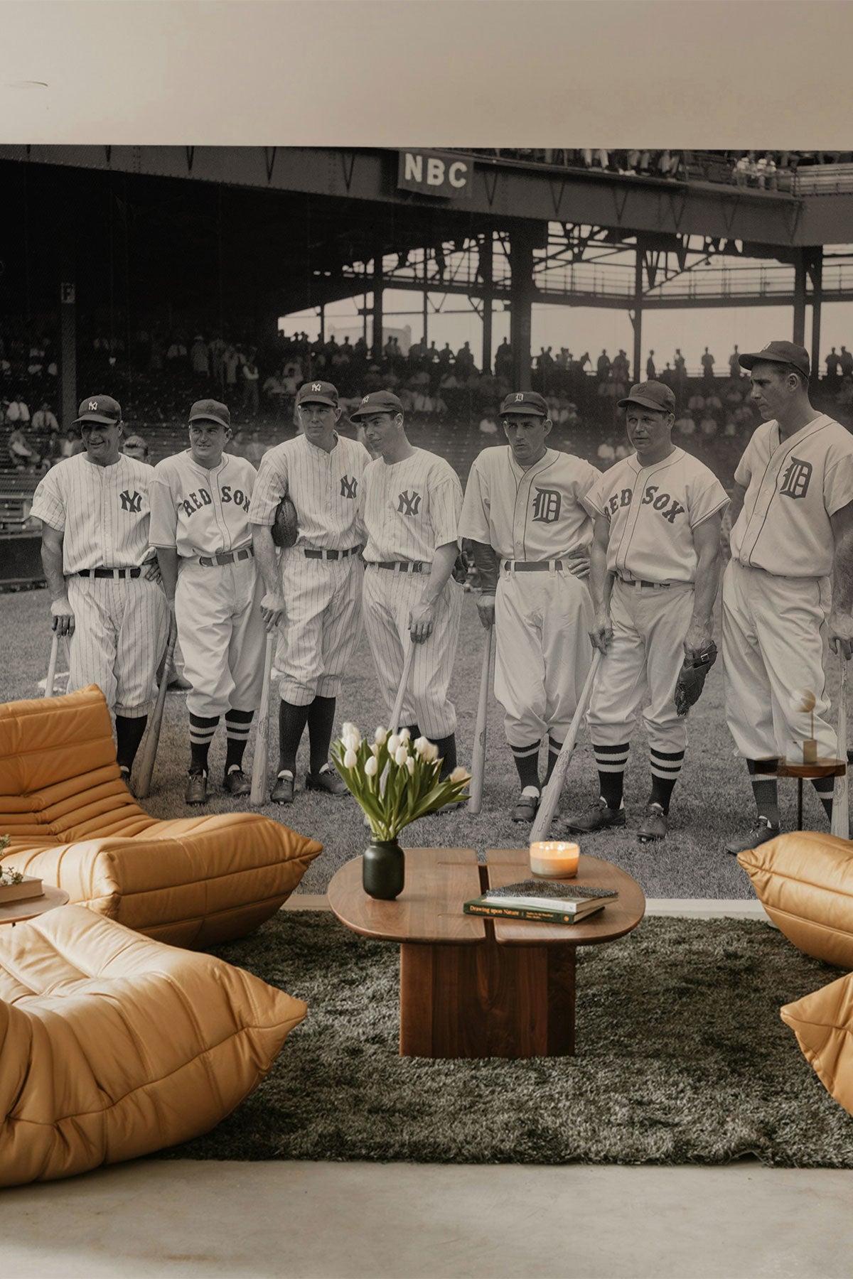1937 Baseball All-Stars Wall Mural