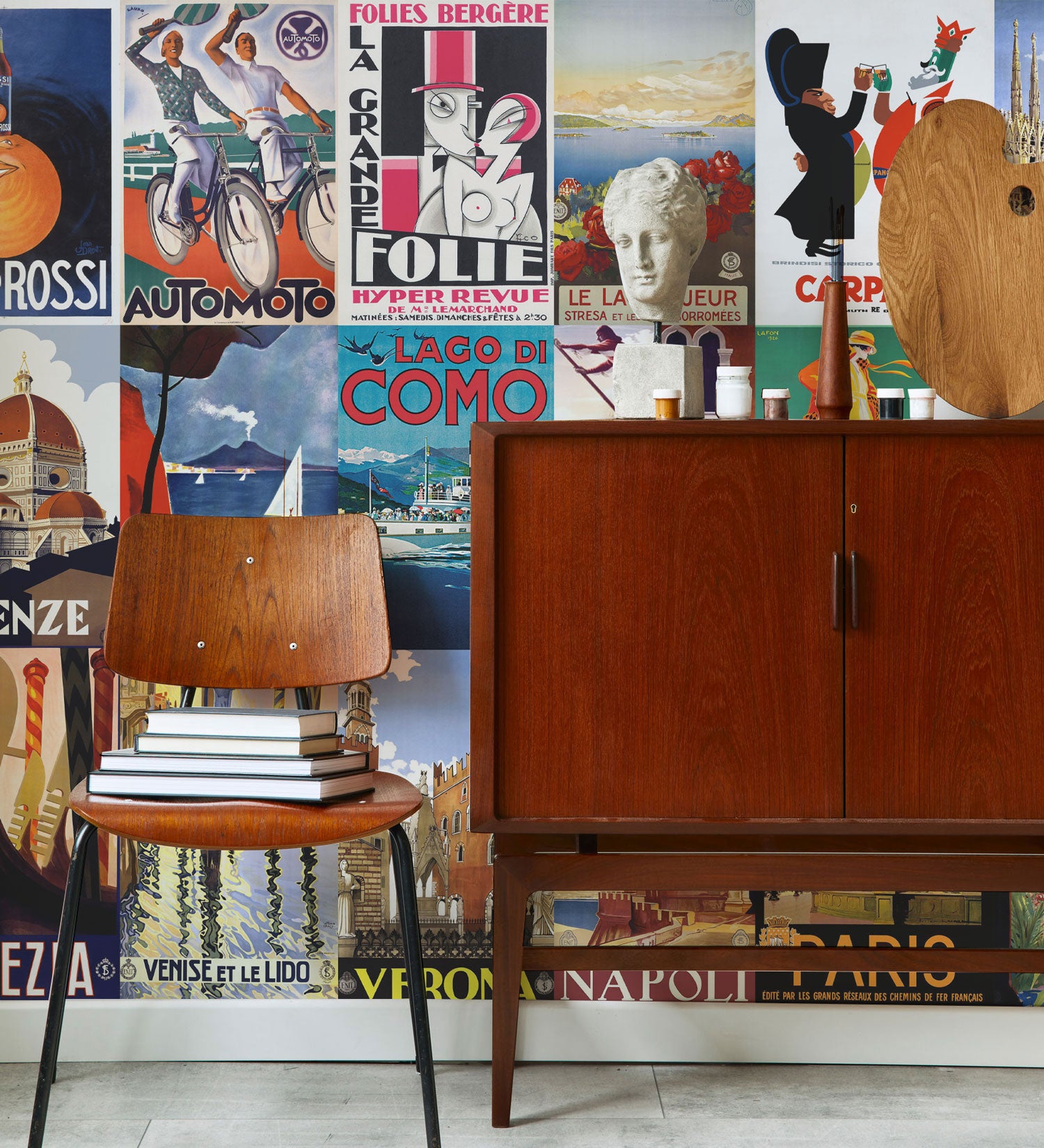 Vintage European Prints Wall Mural