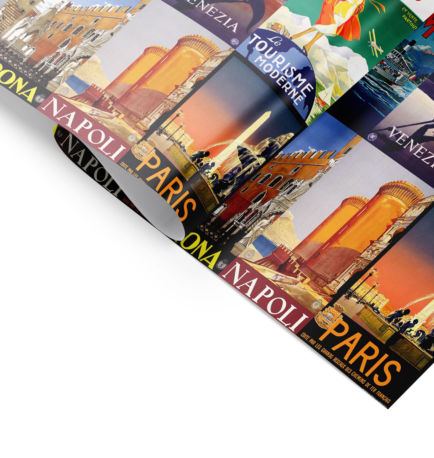 Vintage European Prints Wall Mural