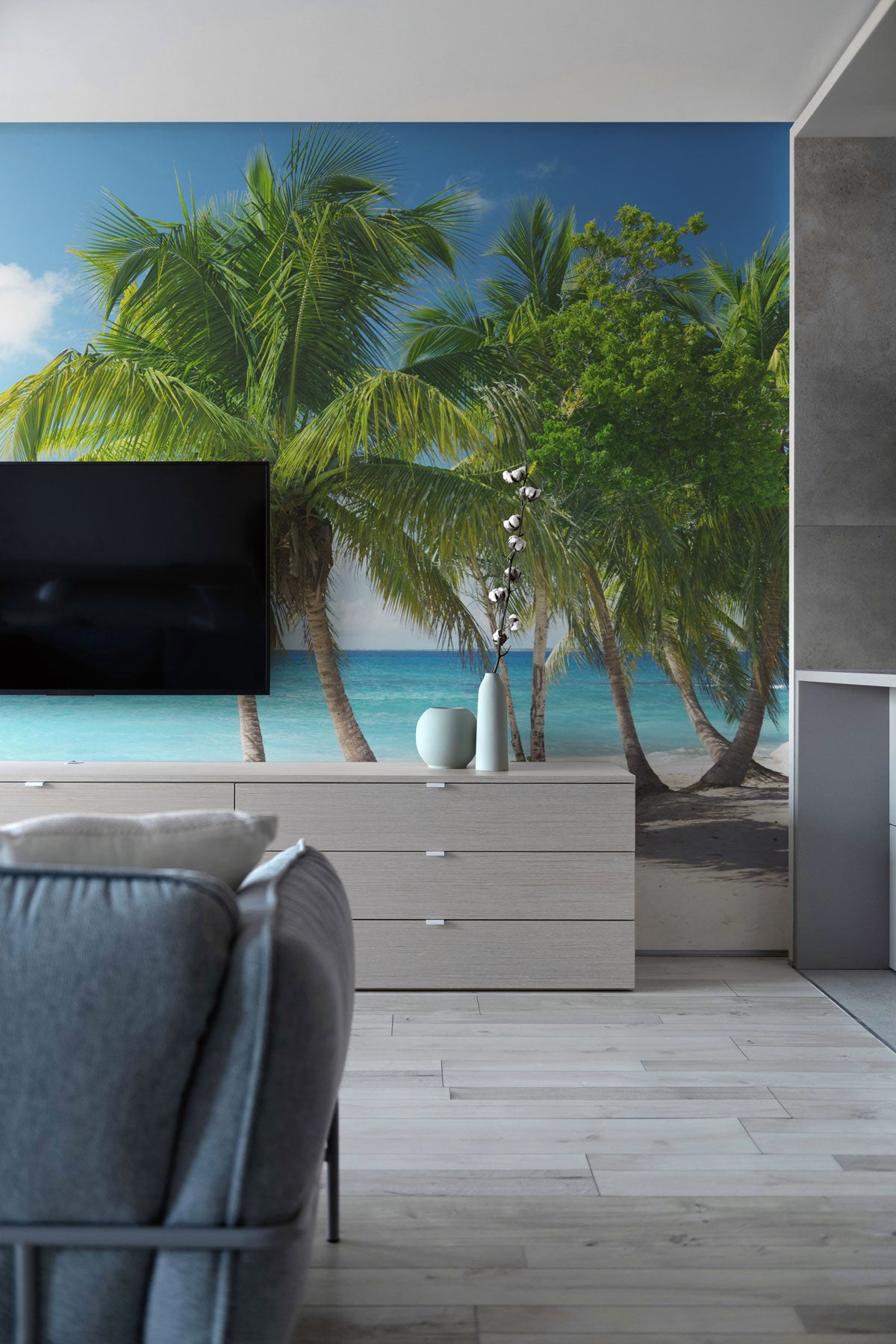 Beach in the Caribbean Wall Mural