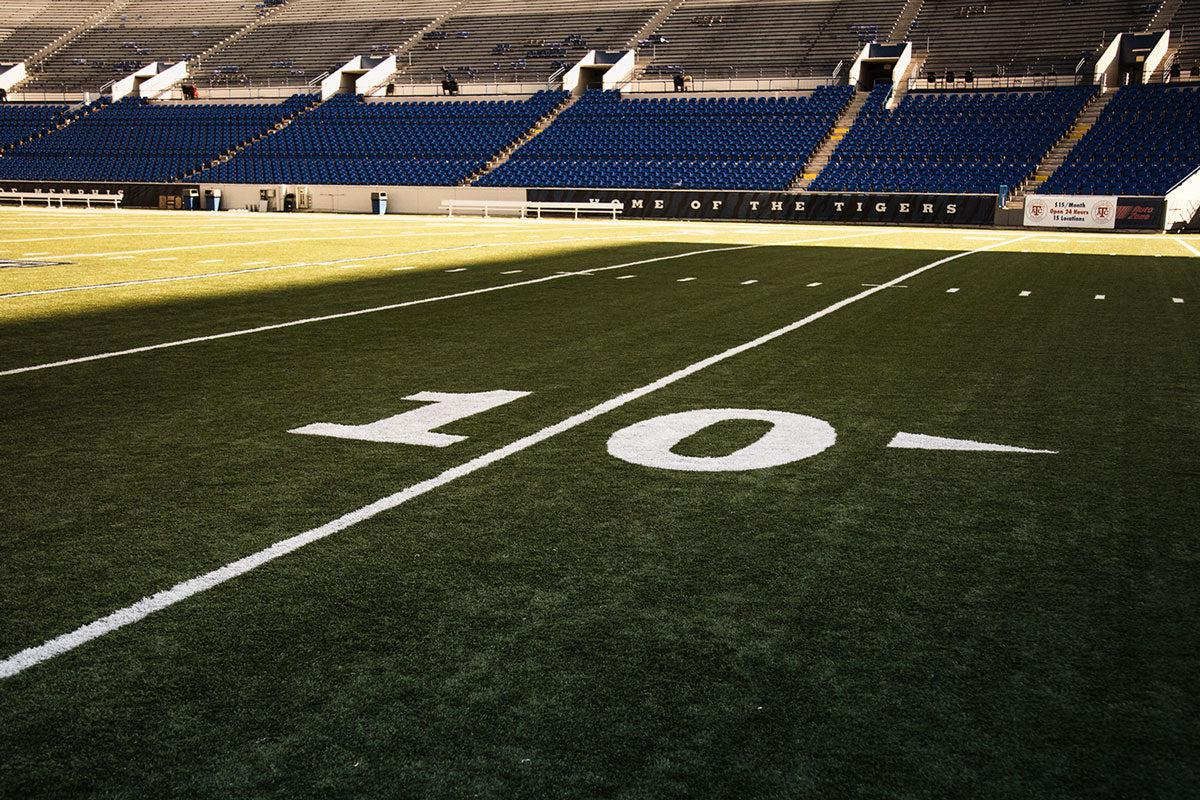 10 Yard Line Football Stadium Wall Mural-Wall Mural-Eazywallz