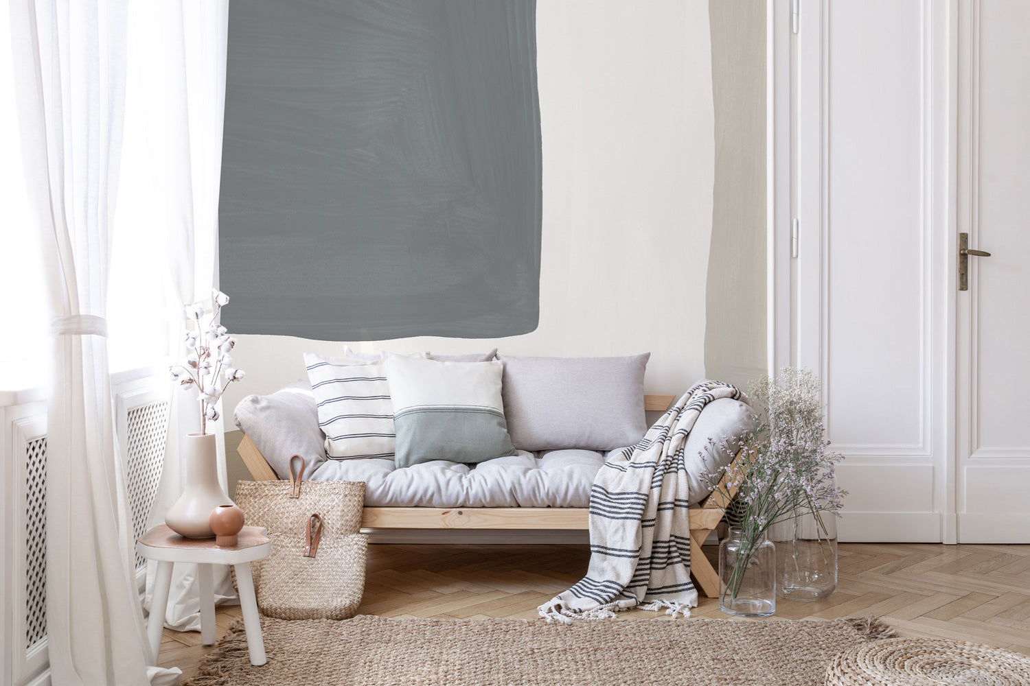 Organic Abstract Shapes 4 Wall Mural