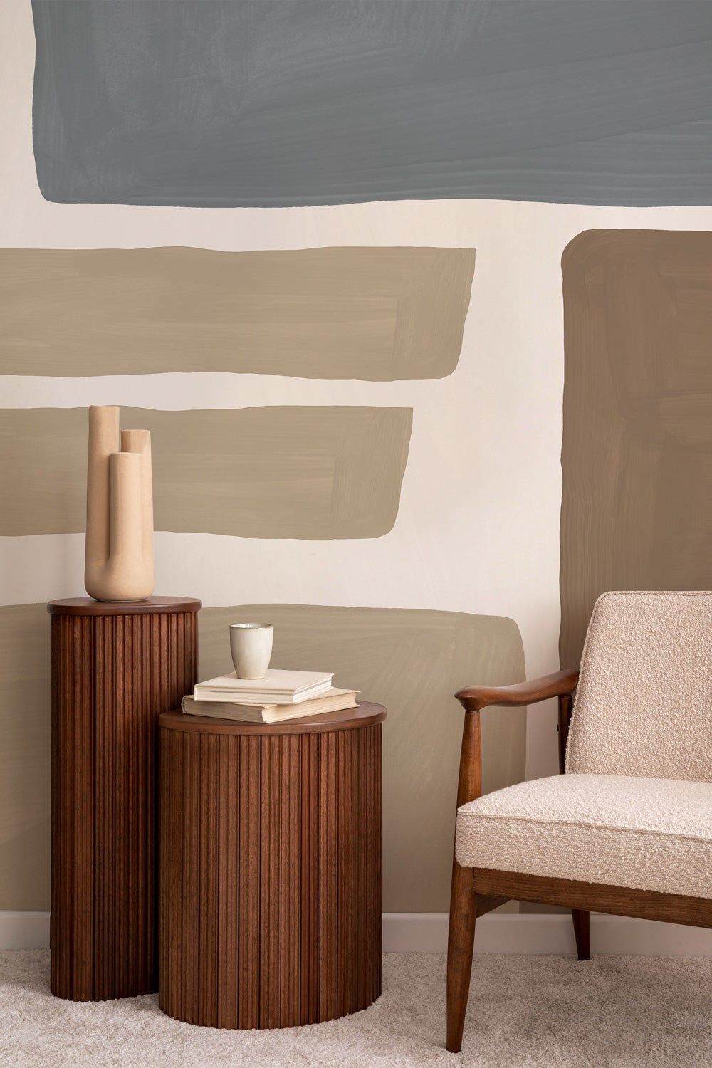 Organic Abstract Shapes 8 Wall Mural