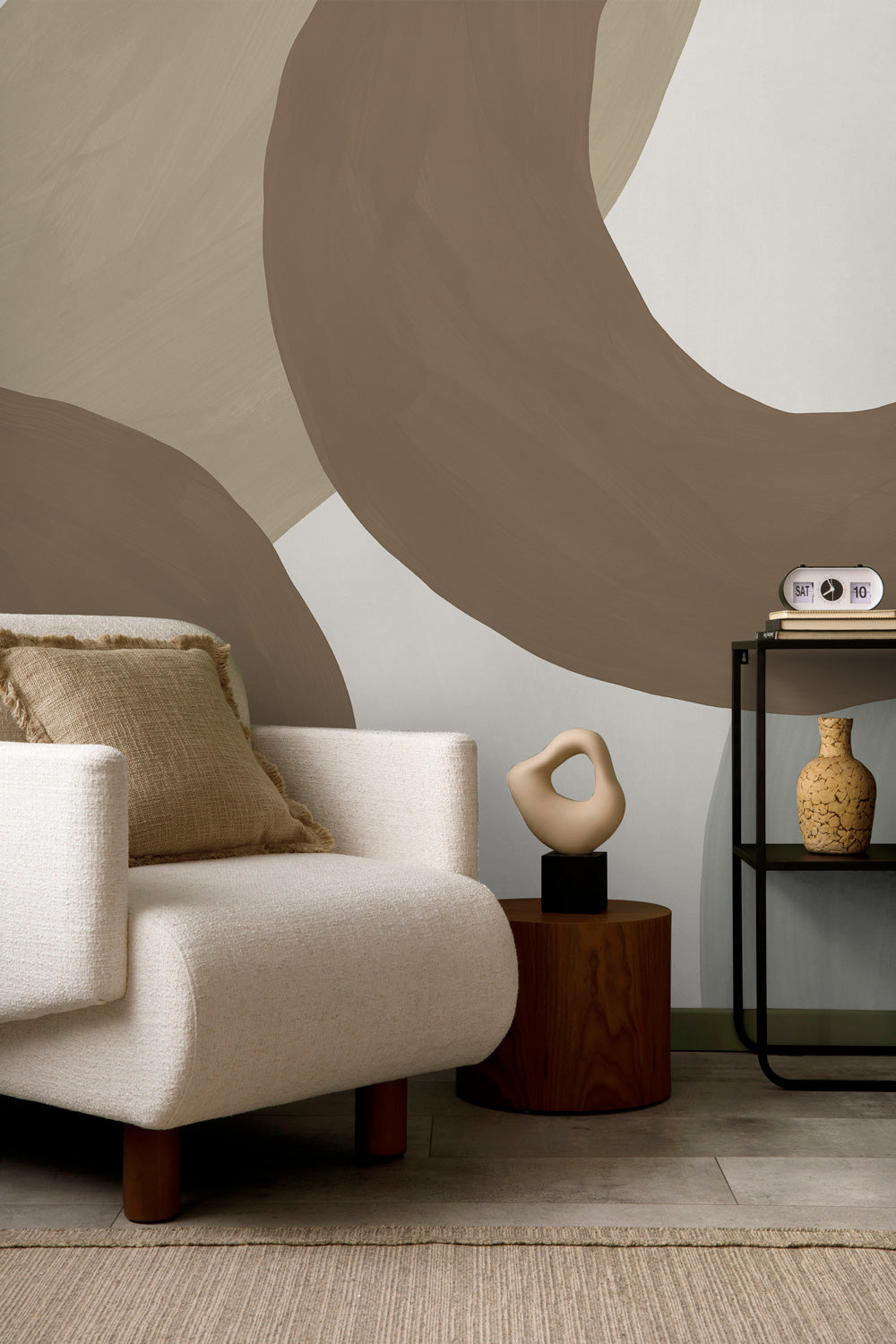 Organic Abstract Shapes 9 Wall Mural