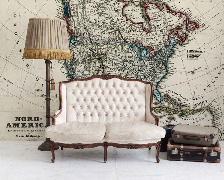 1872 Antique Map of North America Wall Mural-Wall Mural-Eazywallz