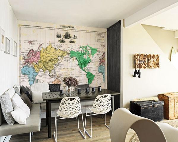 1875 Map of the World Wall Mural-Wall Mural-Eazywallz