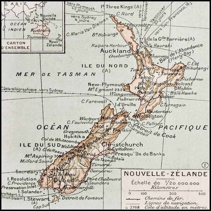 1894 Map of New Zealand Wall Mural-Wall Mural-Eazywallz