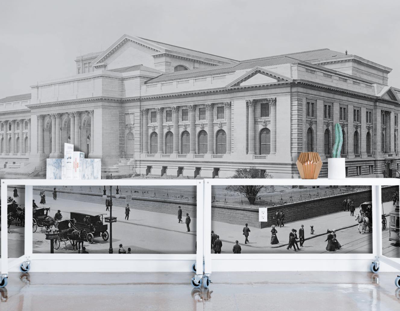 1908 New York Public Library Wall Mural-Wall Mural-Eazywallz