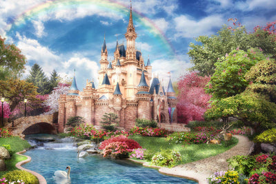 Princess Fairy Tale Castle Wall Mural