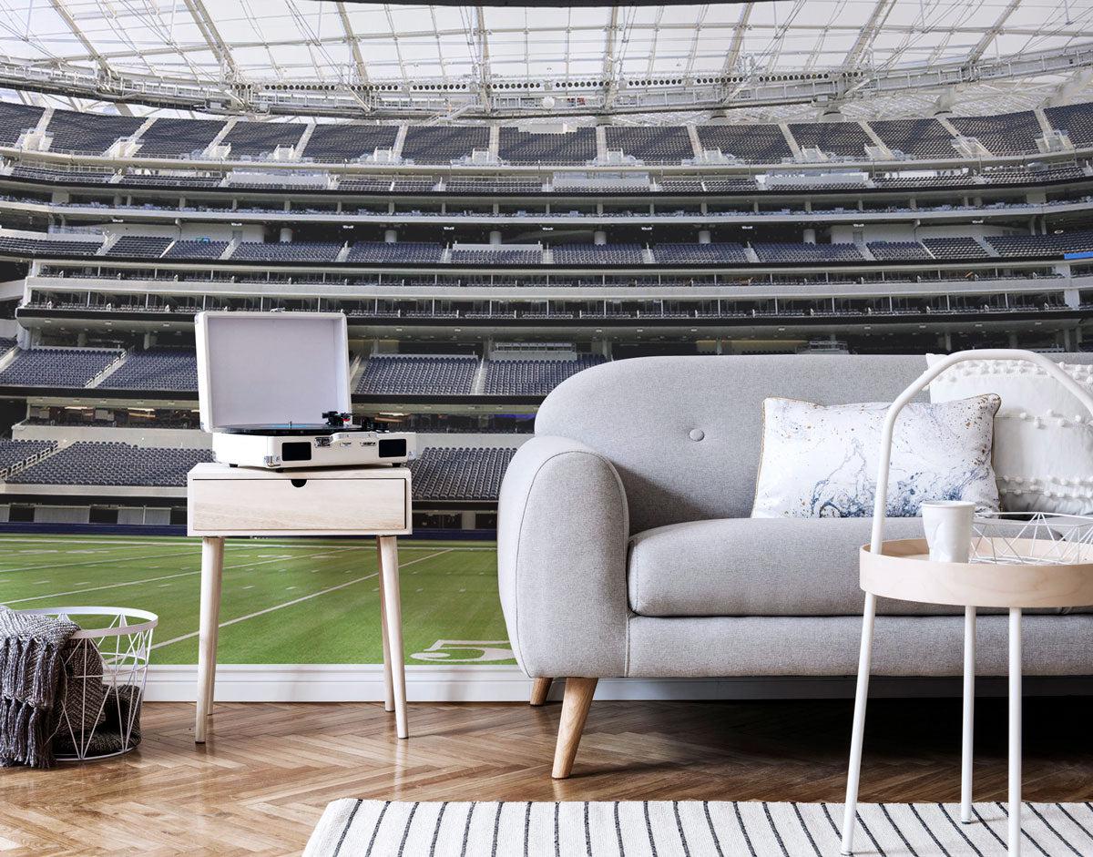 50 Yard Line Football Stadium Wall Mural-Wall Mural-Eazywallz