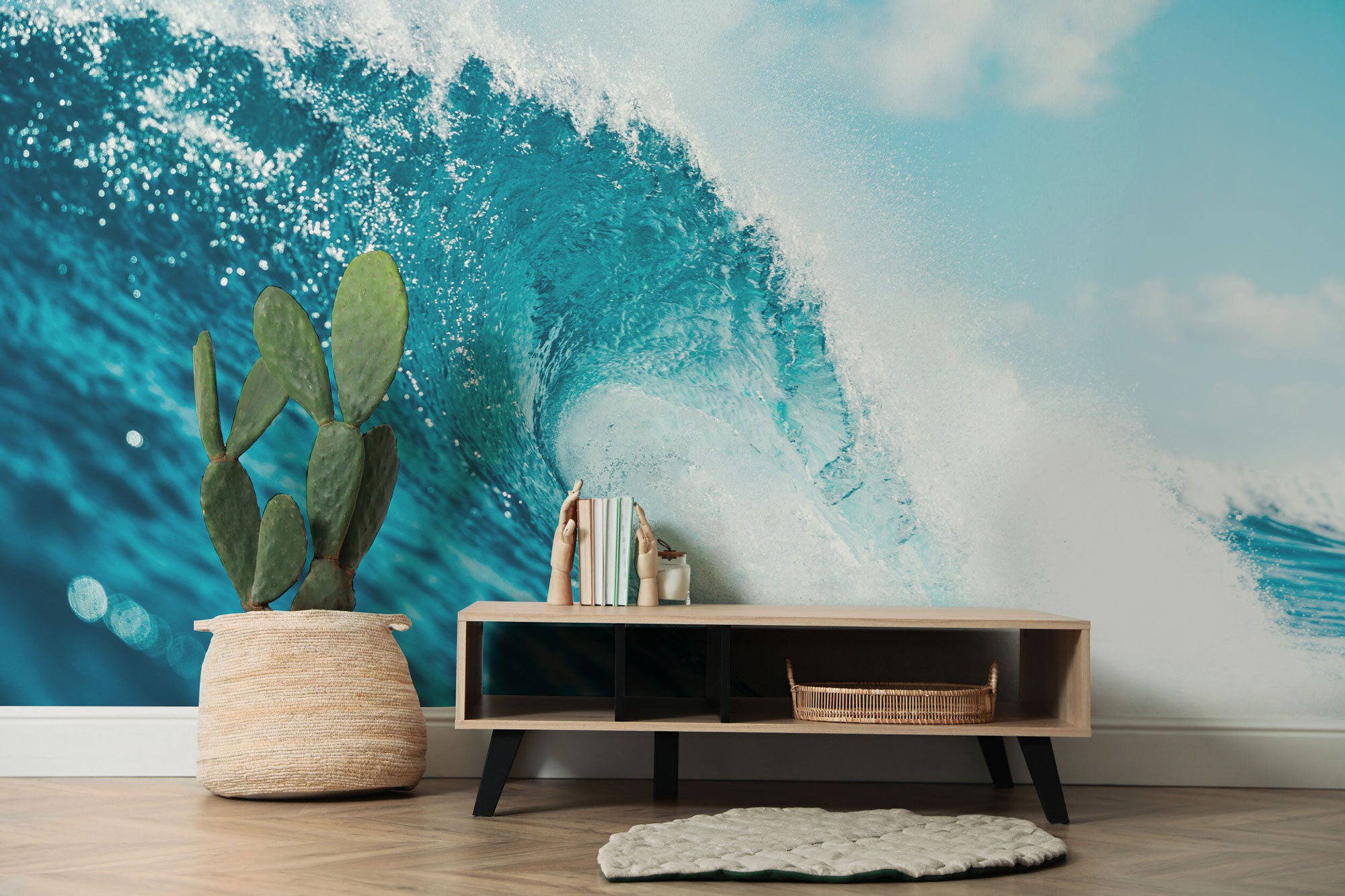 Hawaiian Surf Wave Wall Mural