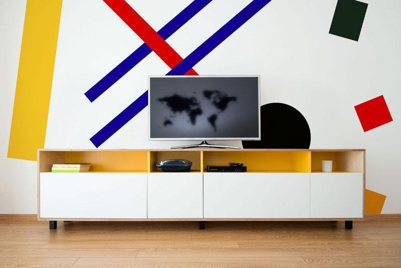 Abstract Bauhaus Mural-Wall Mural-Eazywallz