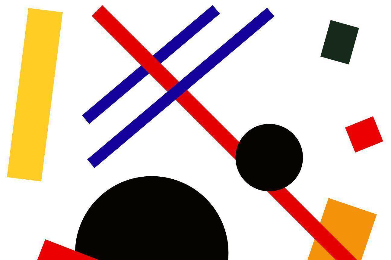 Abstract Bauhaus Mural-Wall Mural-Eazywallz